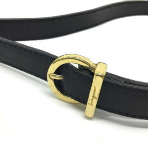 Salvatore Ferragamo Handbag Shoulder Bag Leather Black - Picture 11 of 15